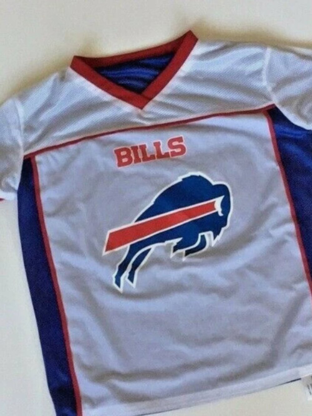 VTG Buffalo Bills "Flag Football" Reversible Youth XL Football Mesh Jersey 1990s